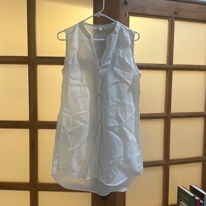 Eileen Fisher White Linen Tunic (S/P)